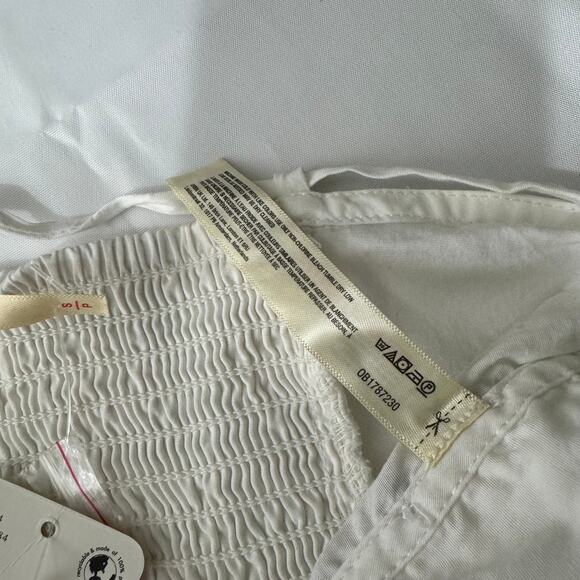 Free People FP One So Posh Corset Cropped Tank Top Ivory Size S NWT - Picture 9 of 9